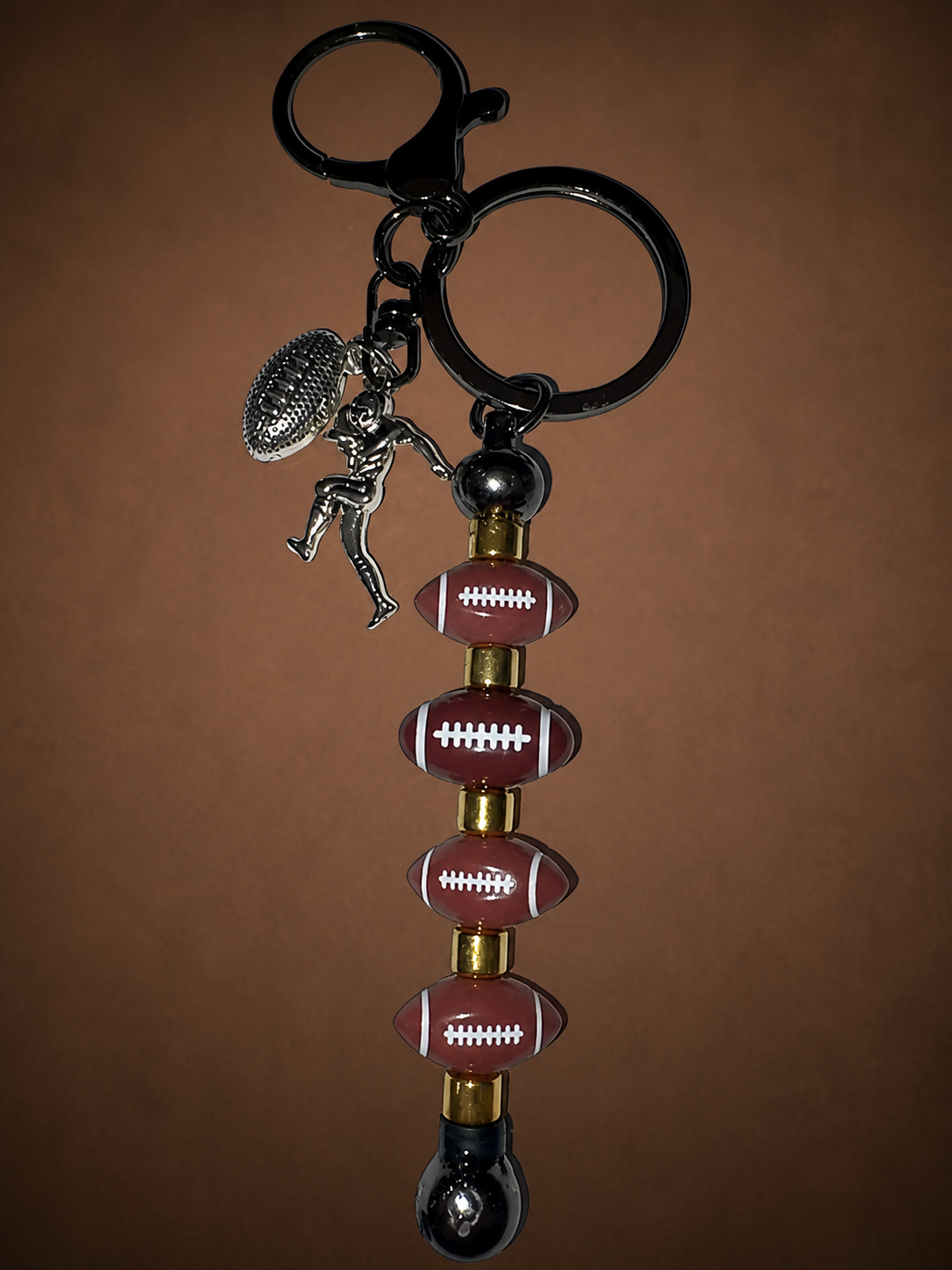 Football Charm Keychain