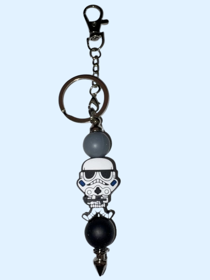 Stormtrooper Bead Keychain