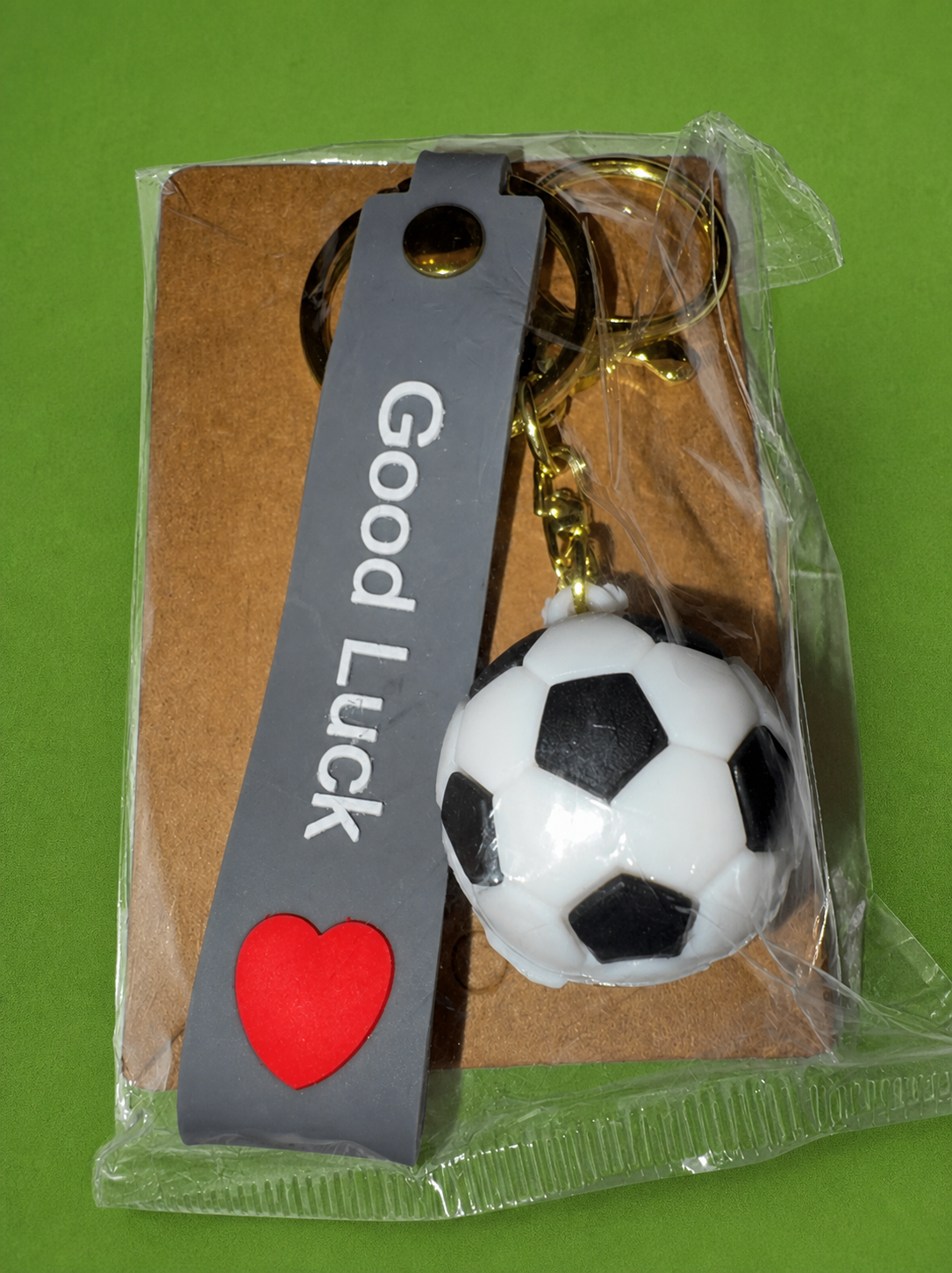 Soccer Ball Good Luck Keychain