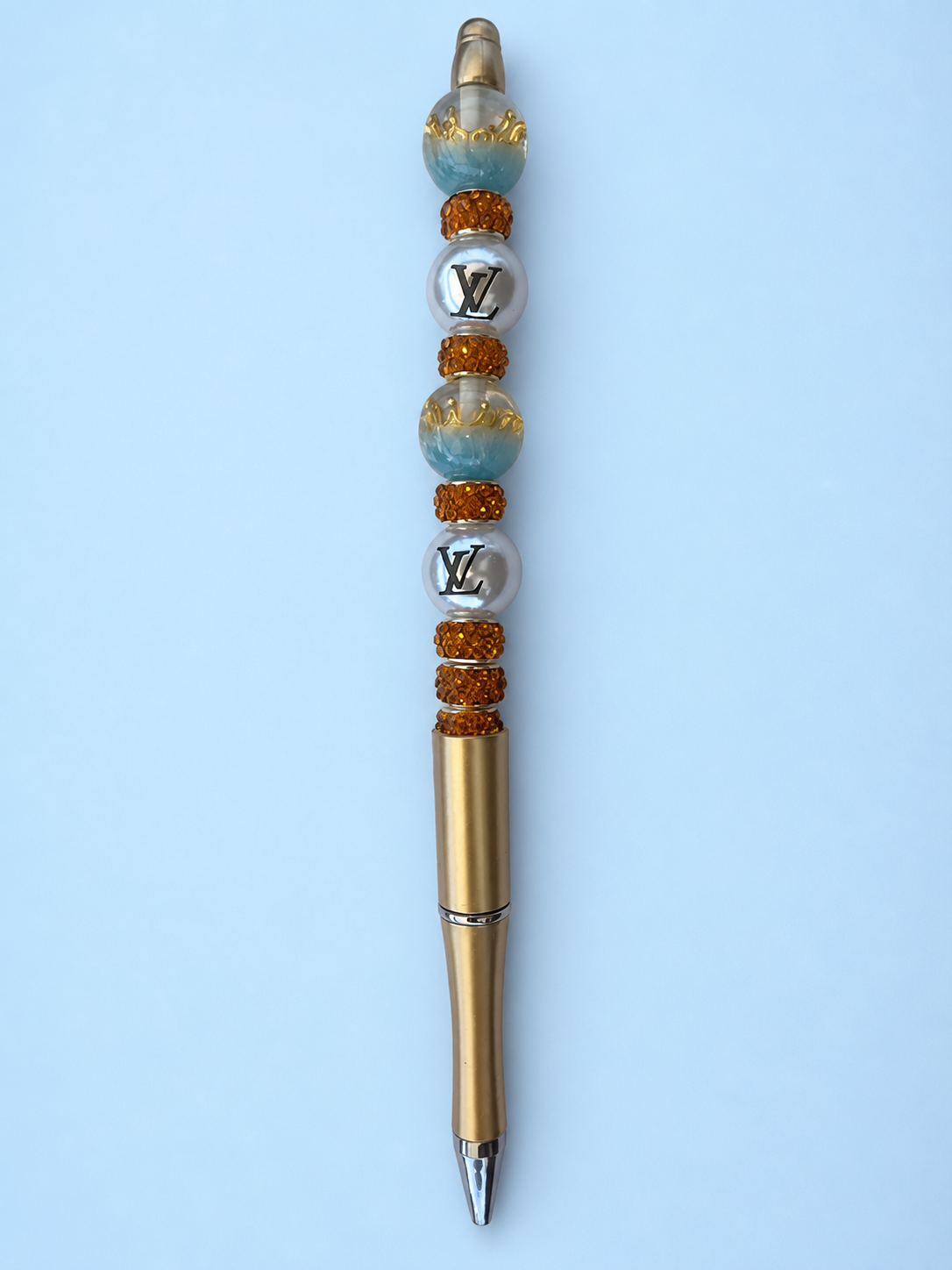 Gold Crown Monogram W Pen