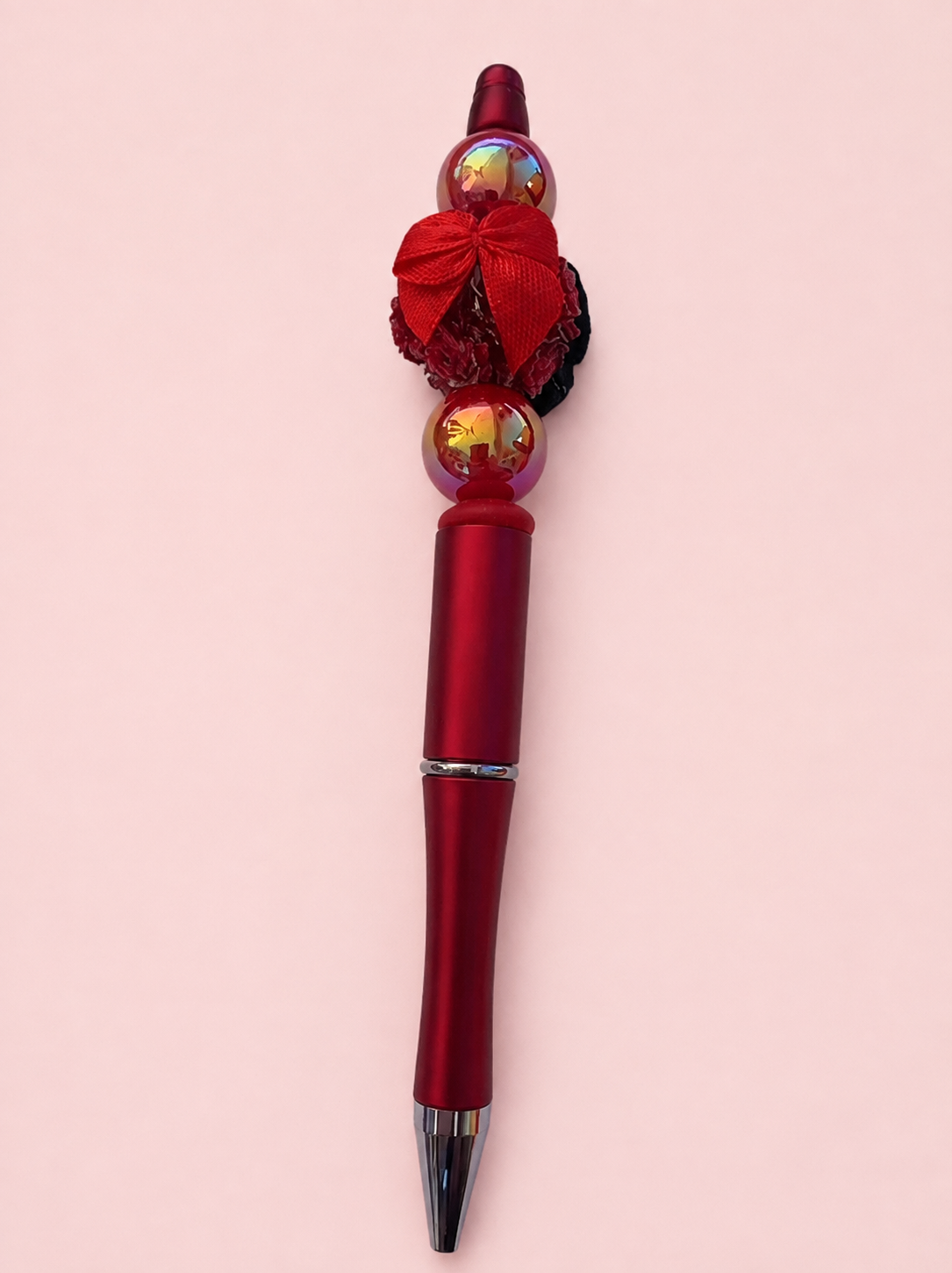 Red Bow Accent Pen