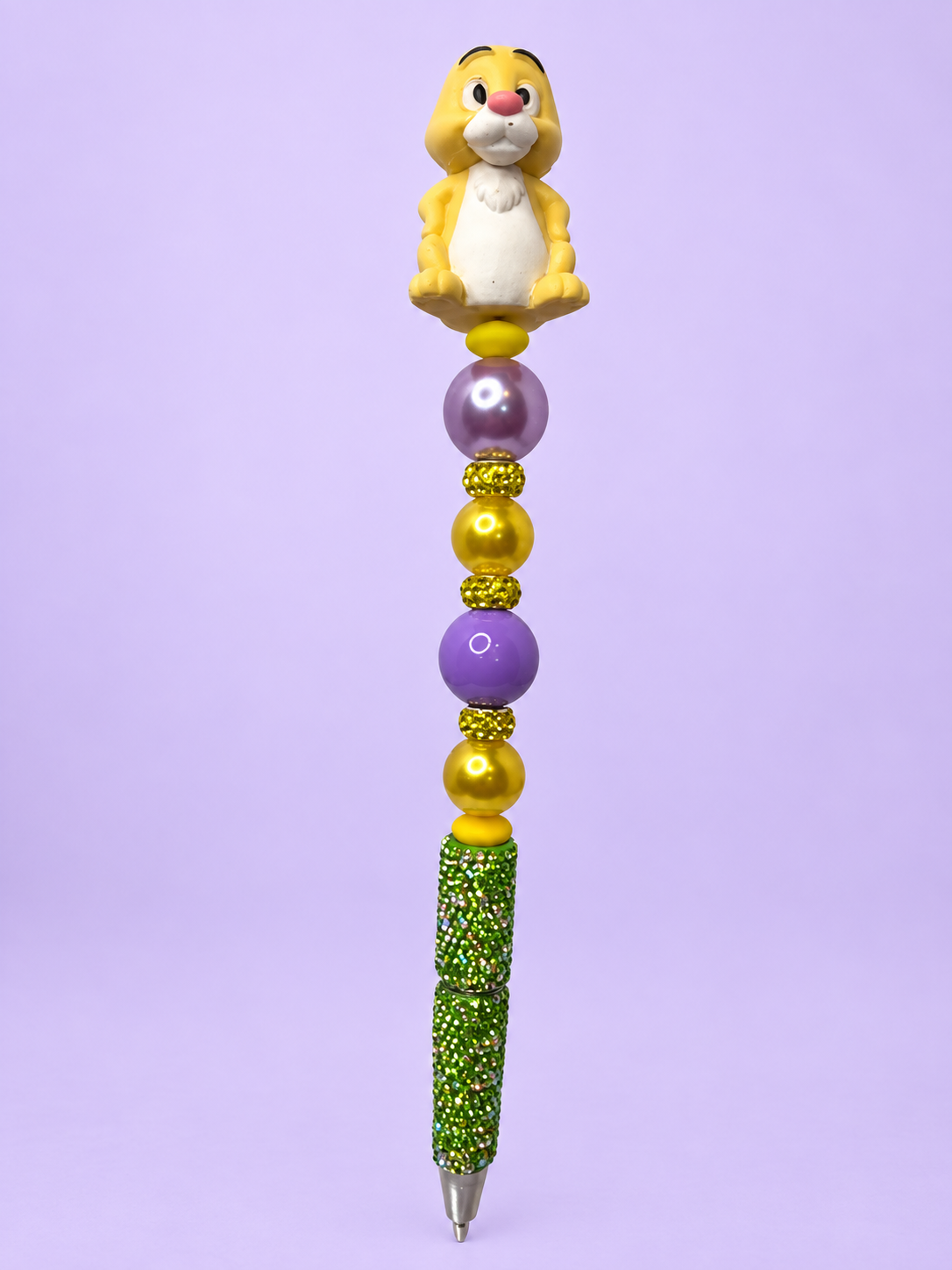 Yellow Rabbit Rhinestone Pen