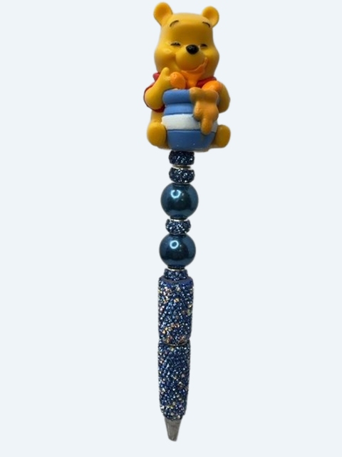 Yellow Bear Honey Pot Rhinestone Pen